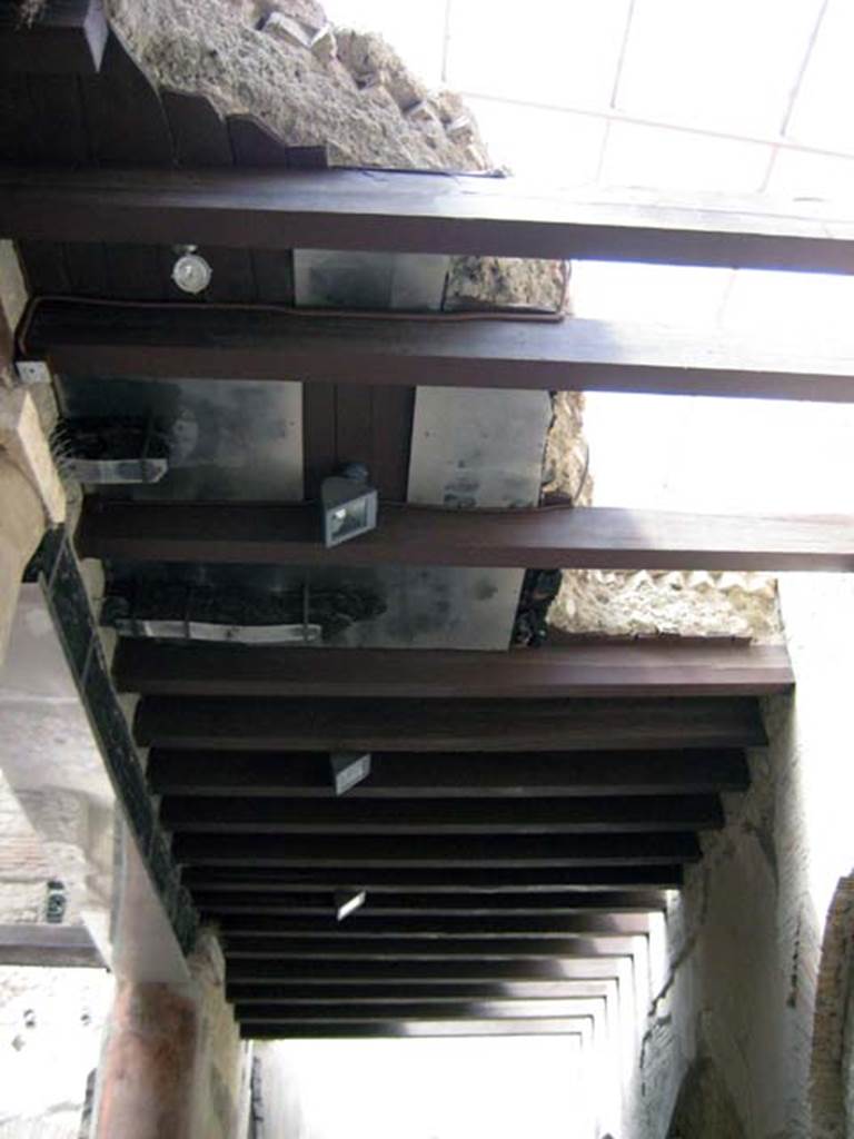 VI.21 Herculaneum. June 2011. Looking south along upper west side. Photo courtesy of Sera Baker.